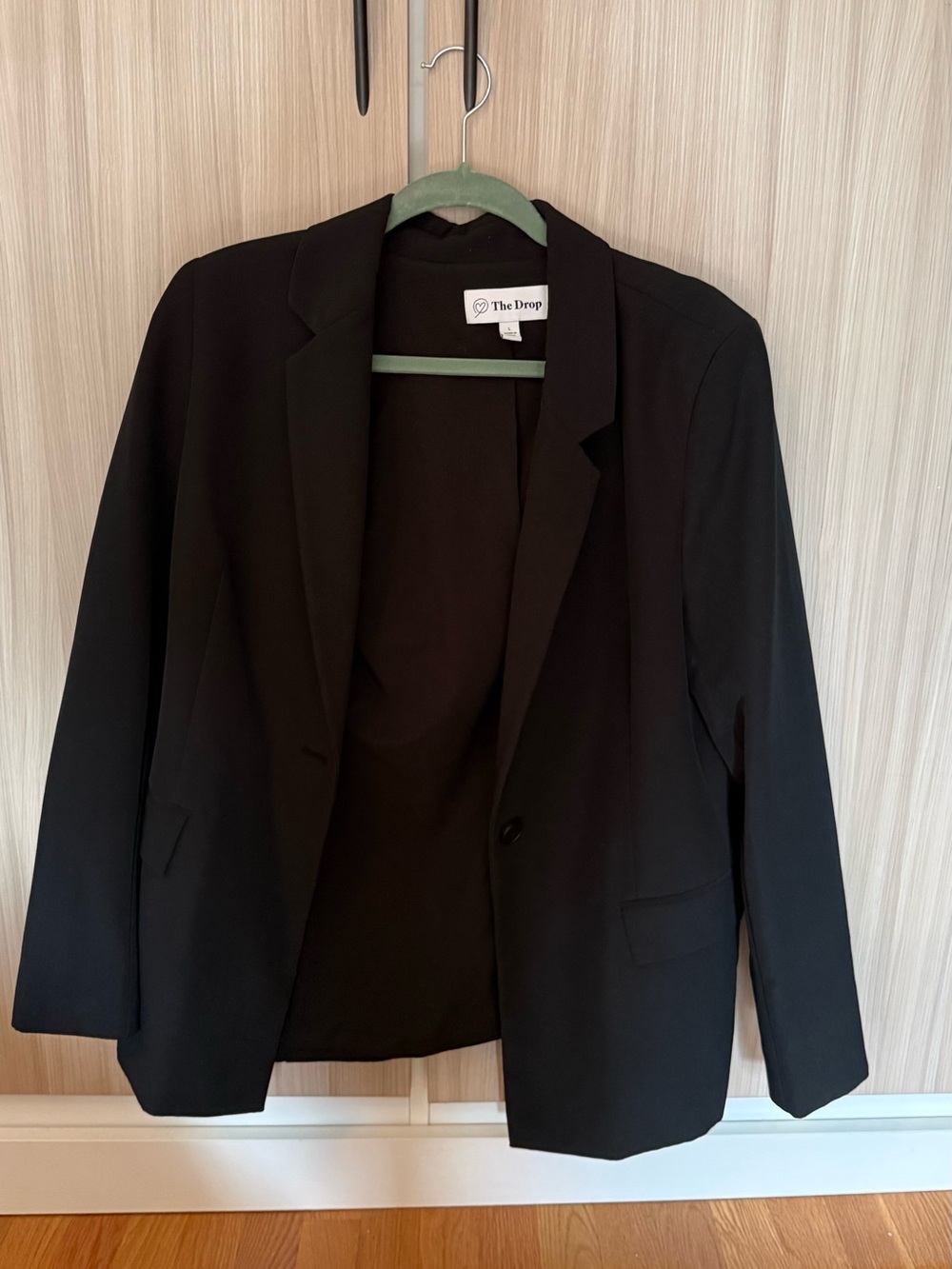 The Drop Women's Black Single-Button Blazer - Tailored Workwear